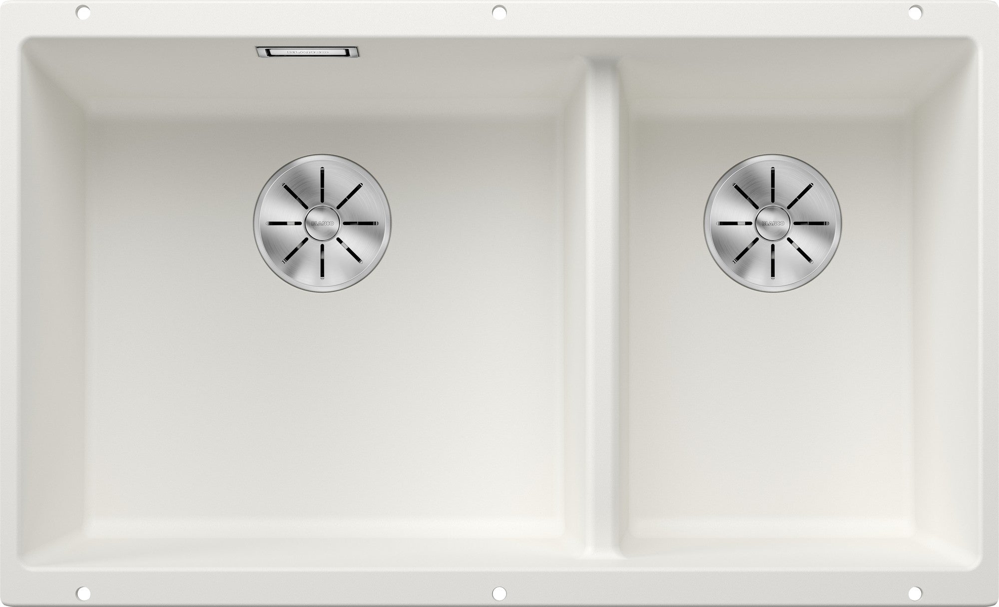 Chiuveta de bucatarie Subline 523155, silgranit alb, 755 x 460 mm, Blanco